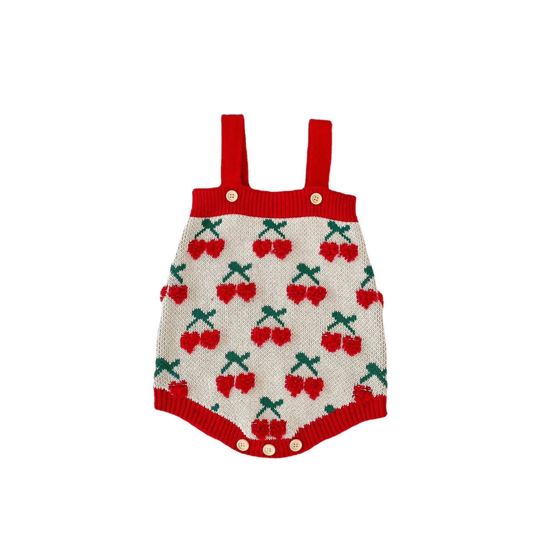 Toddler Girl Cherry Cardigan & Jumpsuit Set