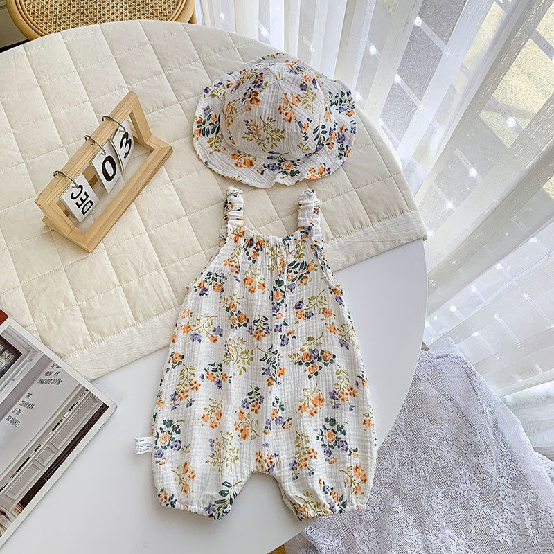 Cherry Romper with Hat