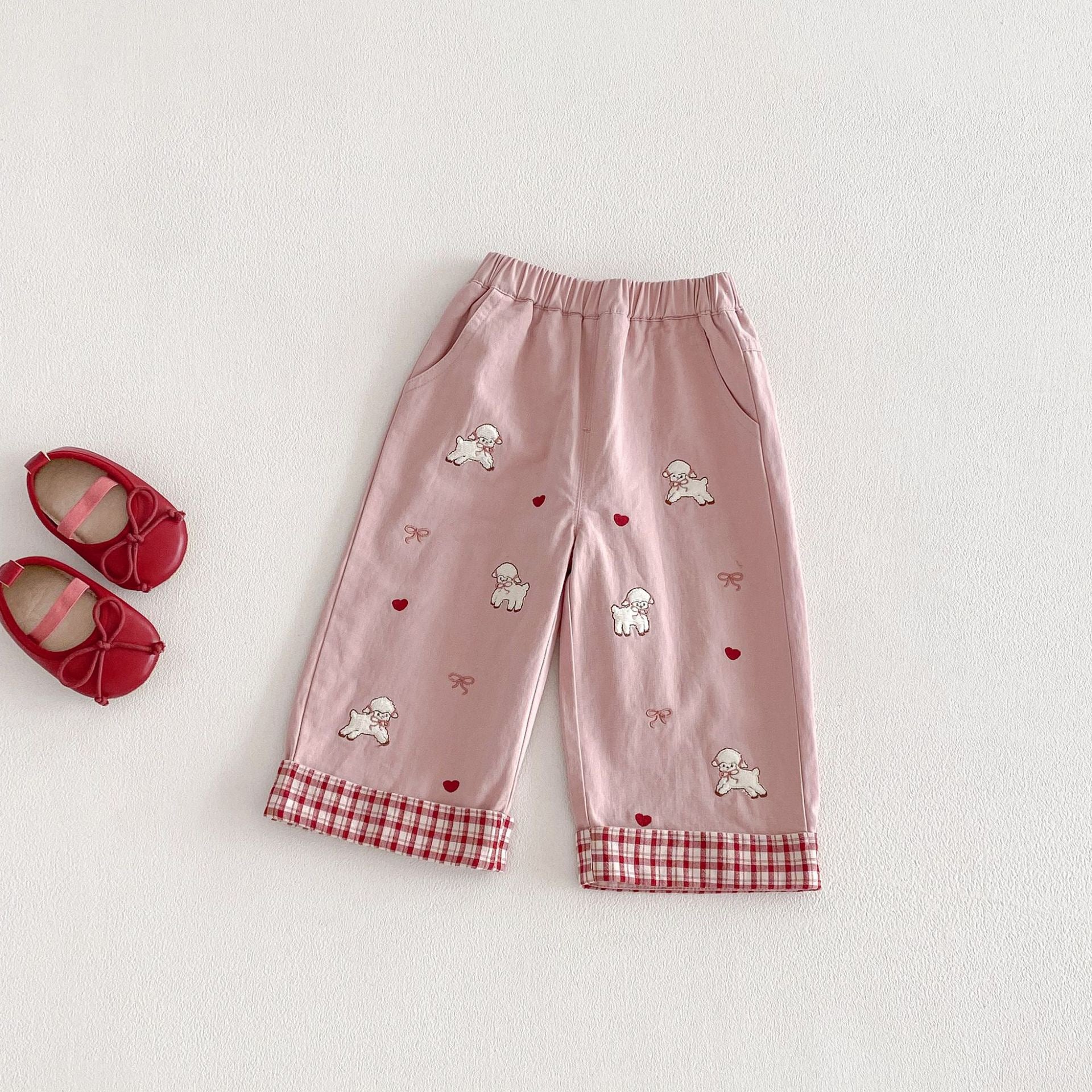 Children's Pants with Kitten and Bows