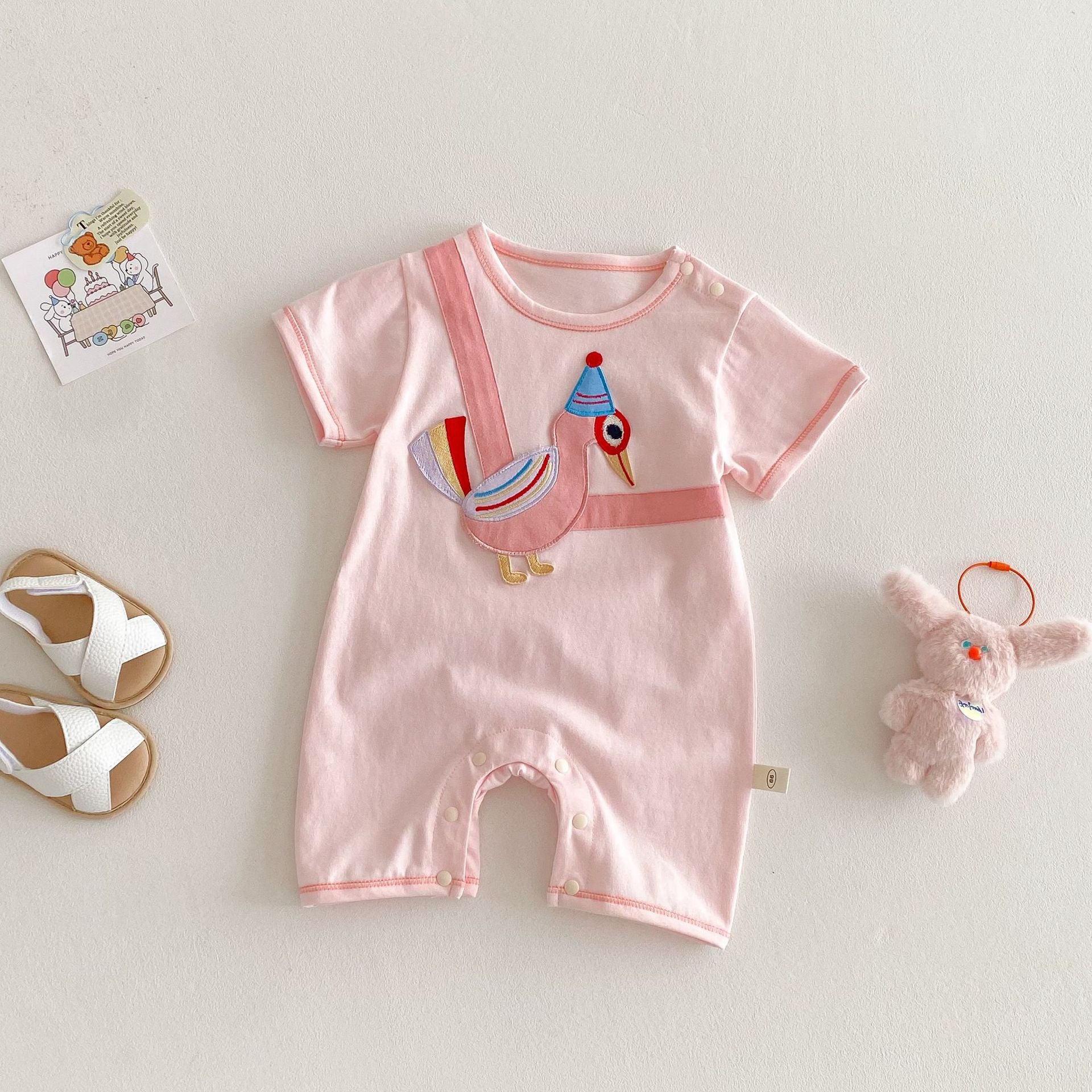 Baby Cotton Short Sleeve Romper