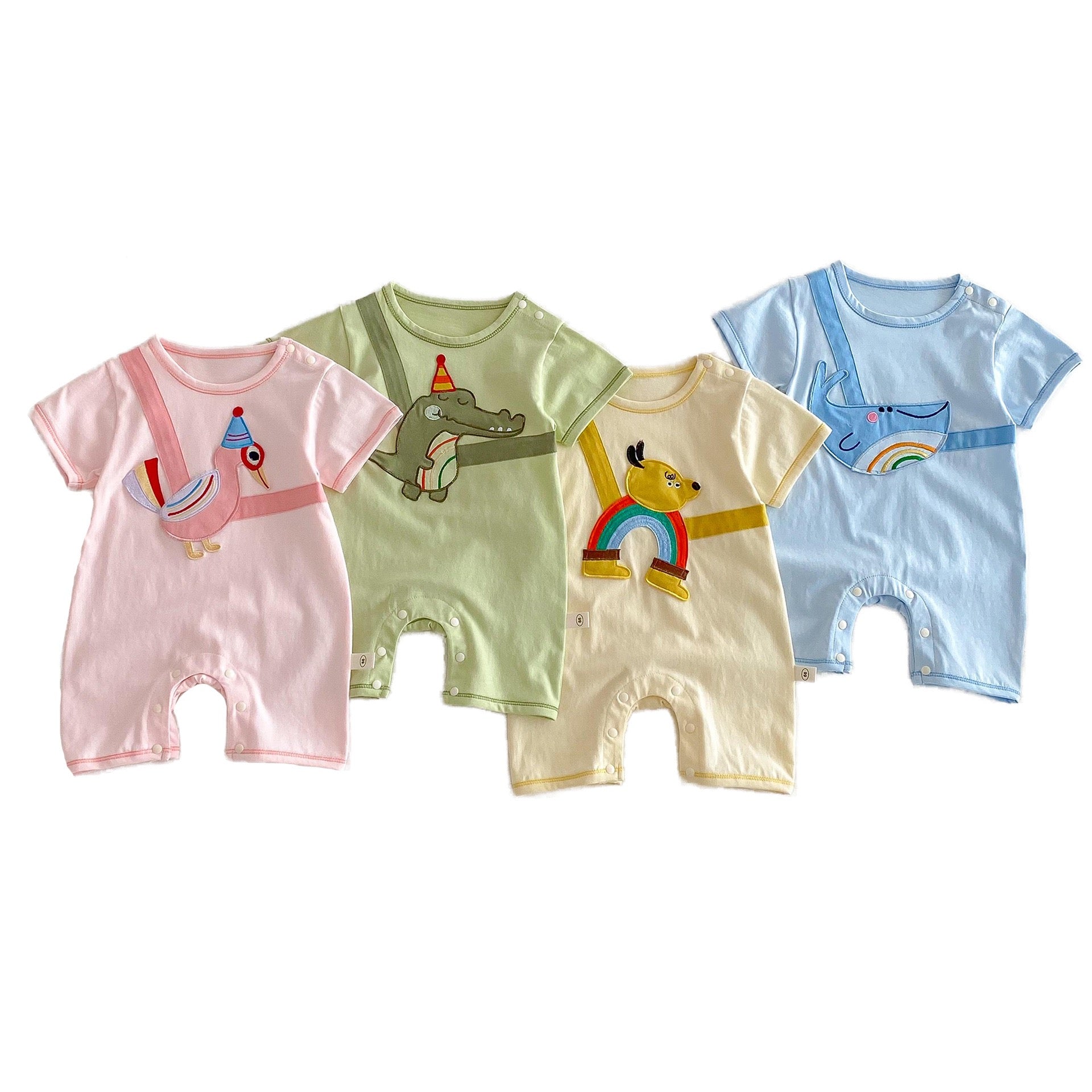 Baby Cotton Short Sleeve Romper