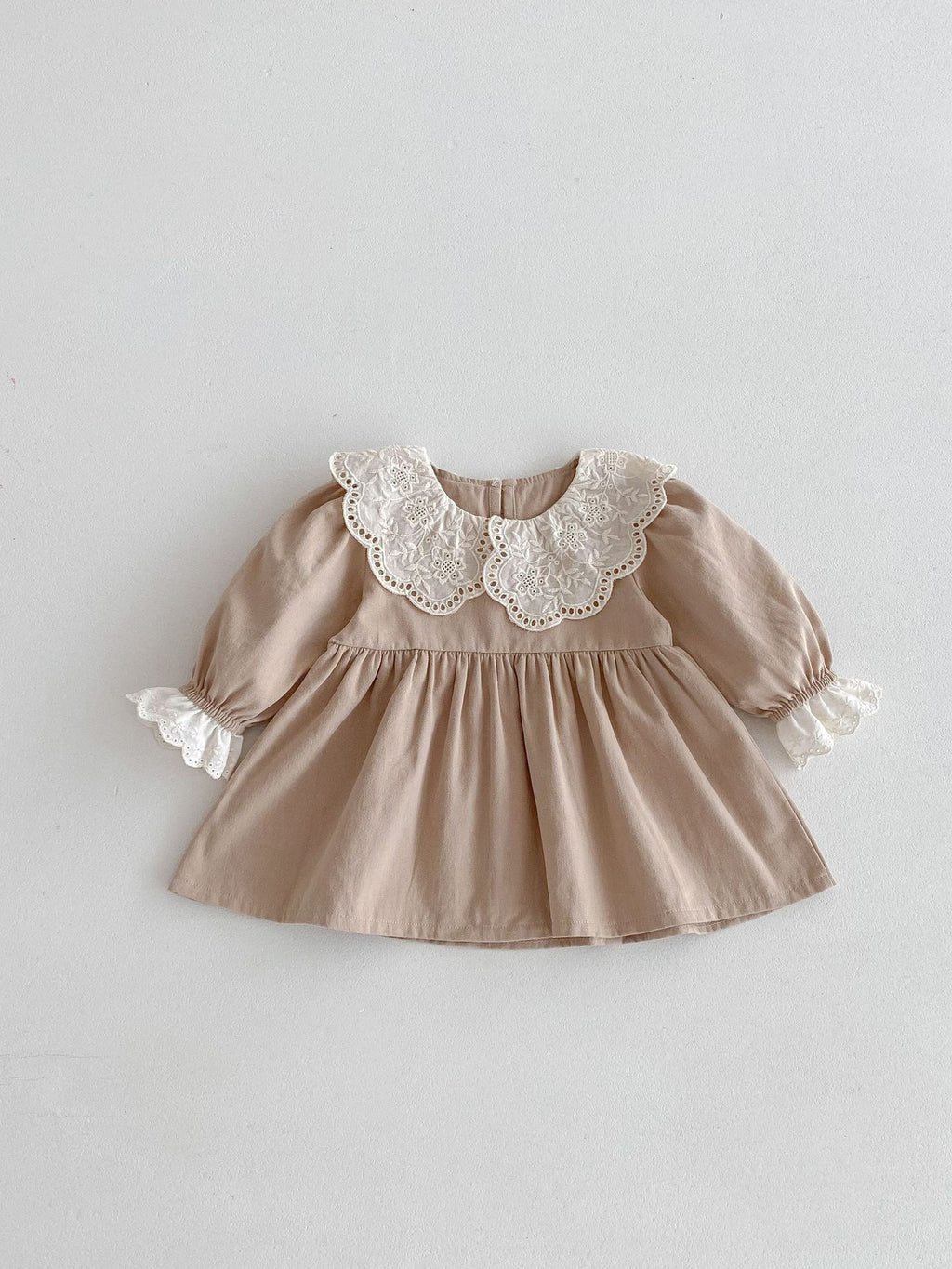 Baby Girl Embroidery Bow Romper Dress