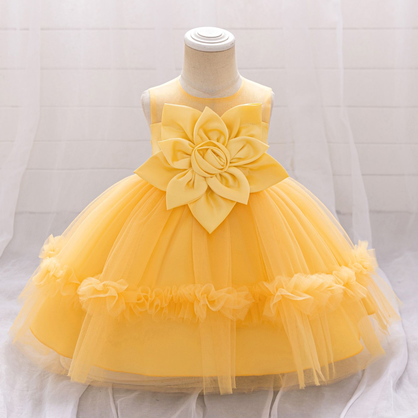 Children's Tulle Flower Dress