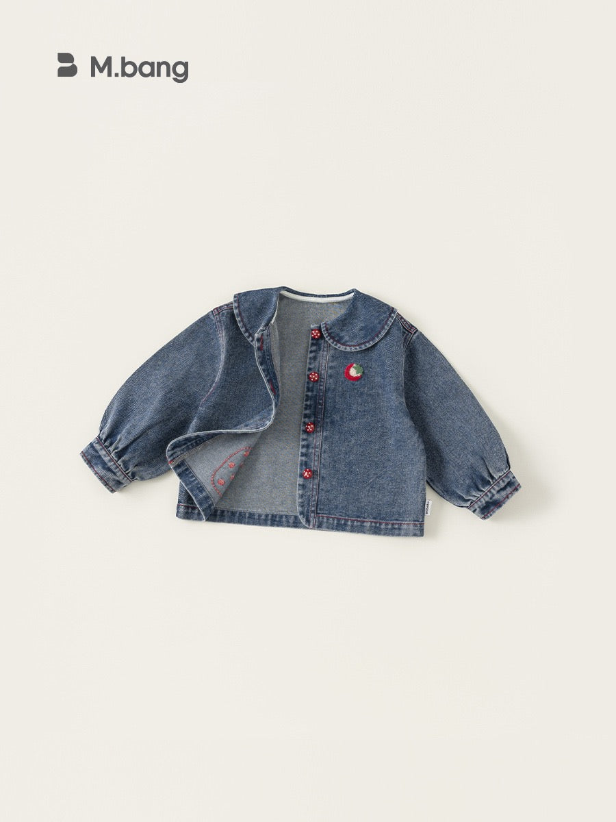 Girls' Cartoon Denim Jacket