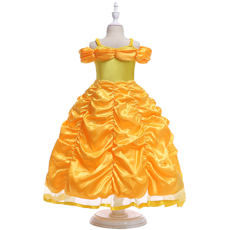 Yellow Party Dress for Girls