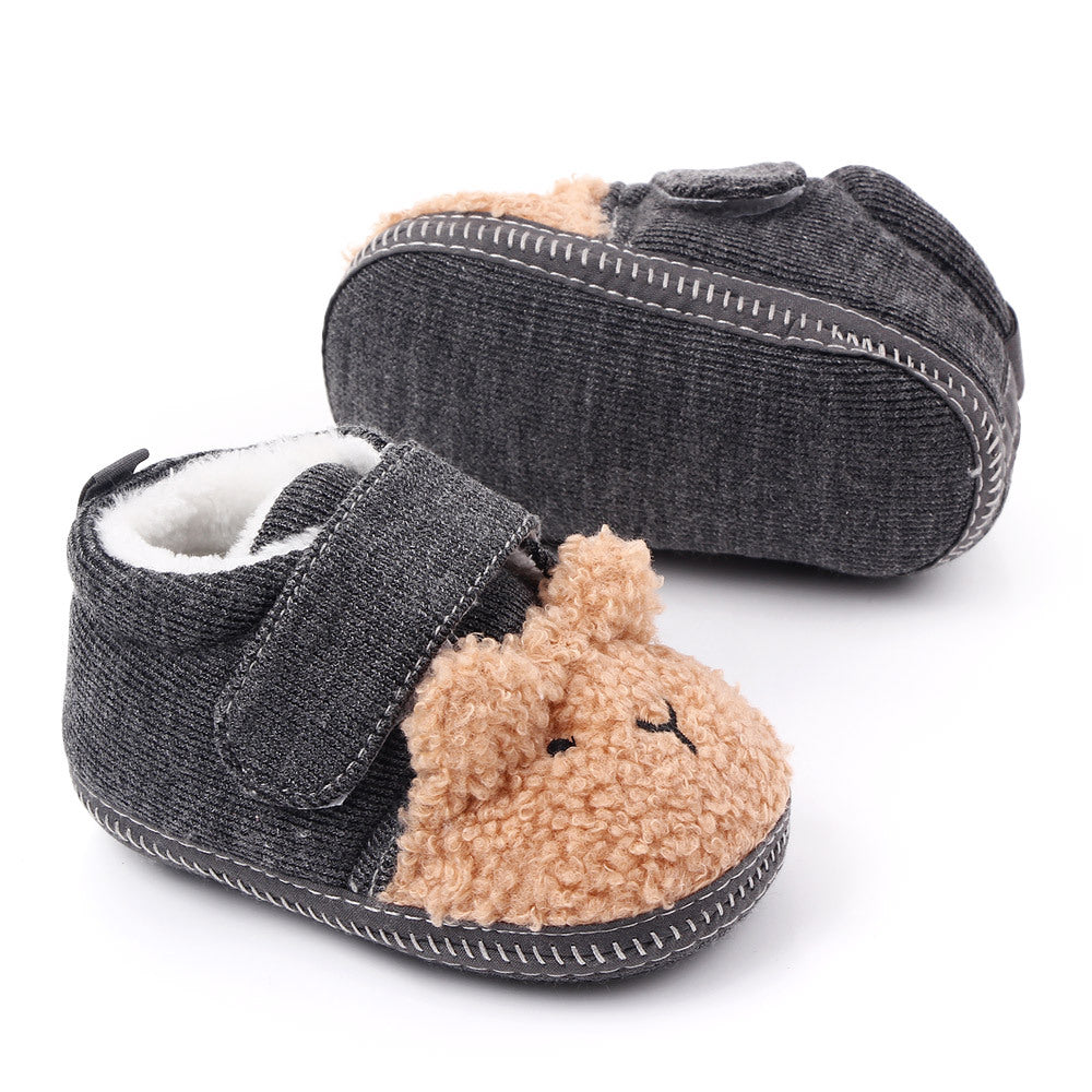 Scarpe in velluto per bambini con animali