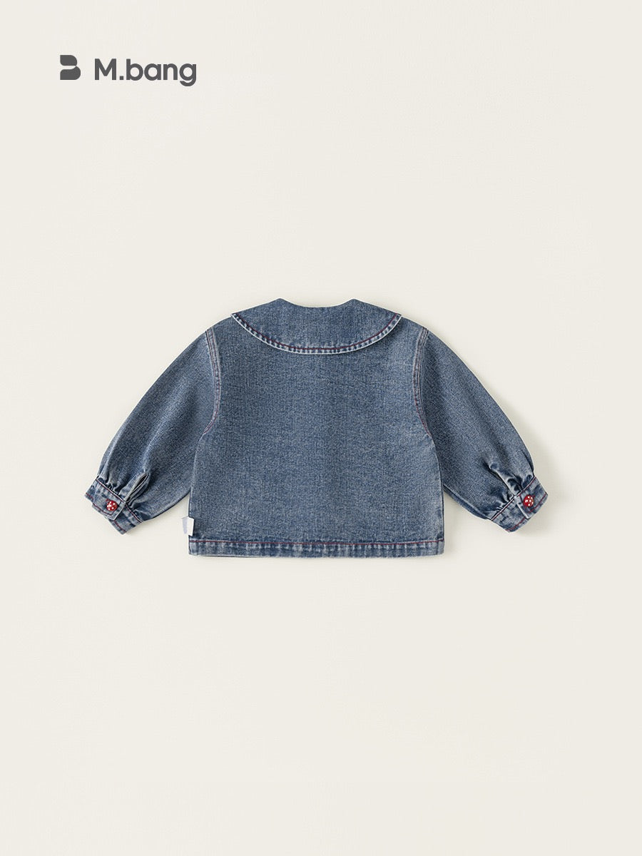 Girls' Cartoon Denim Jacket