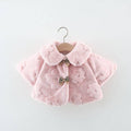 Children's Plush Jacket with Flowers