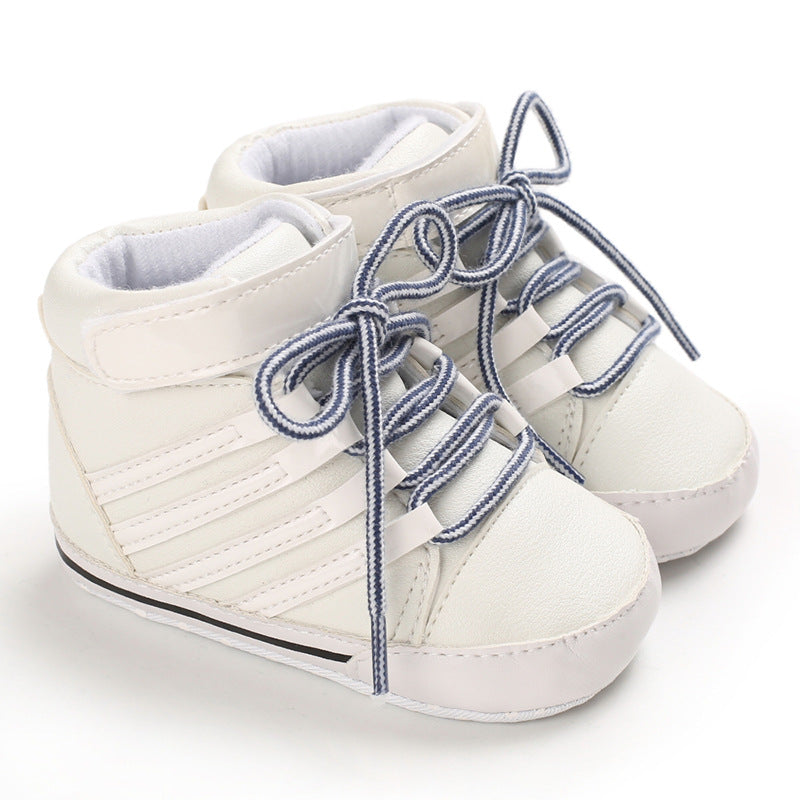 High top soft soled walking shoes