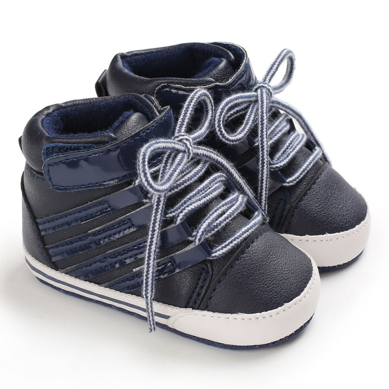 High top soft soled walking shoes
