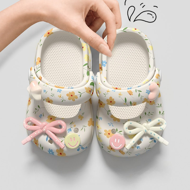 bow flower Children's Shoes for Girls