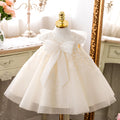 Shiny Children's Party Dress with Bow