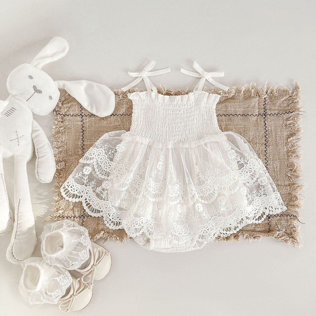 White Lace Baby Bodysuit