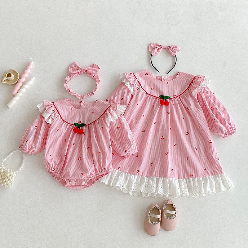Kids Princess Dresses Long Sleeved Cotton Baby Girl Romper