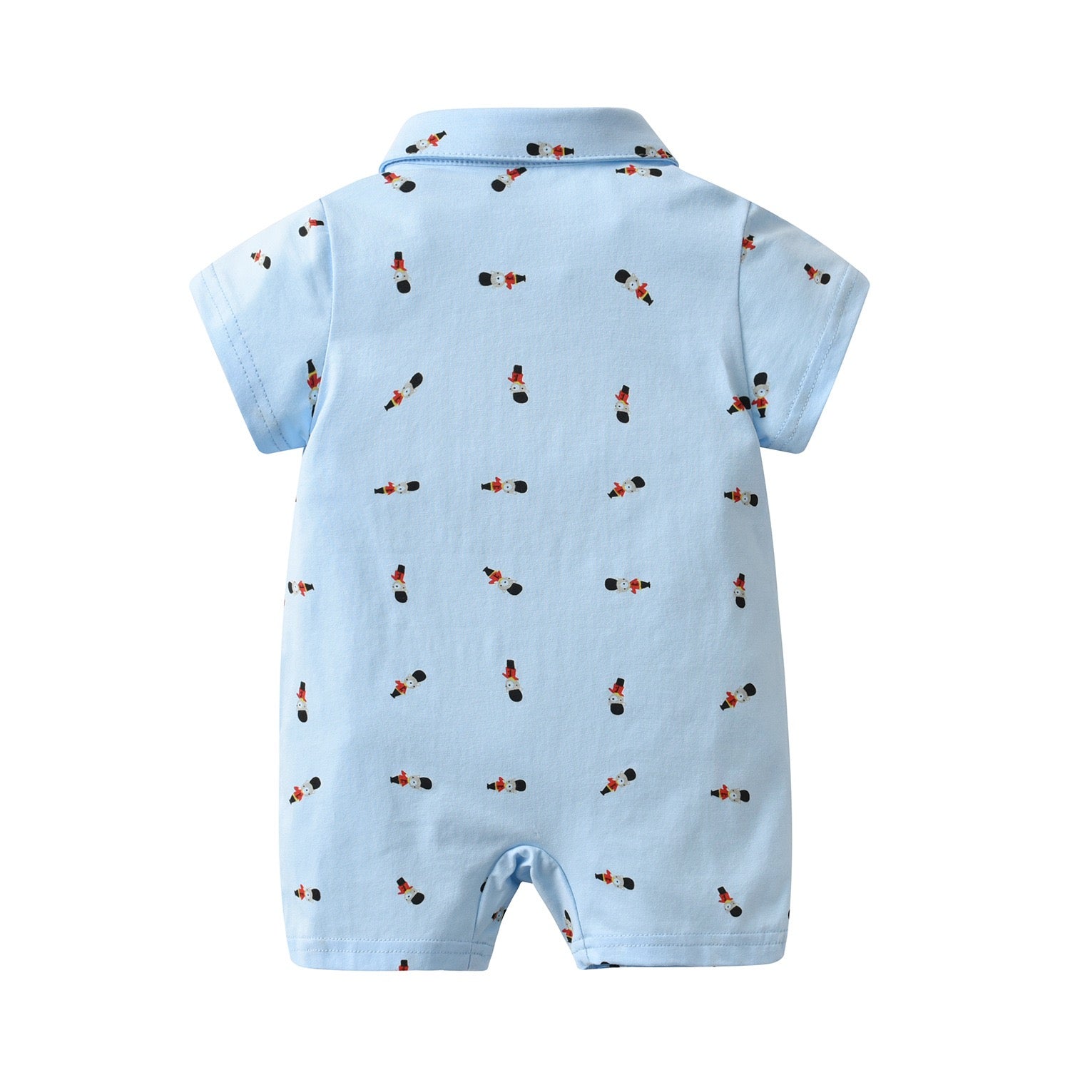 Children's Romper with Prints and Pockets
