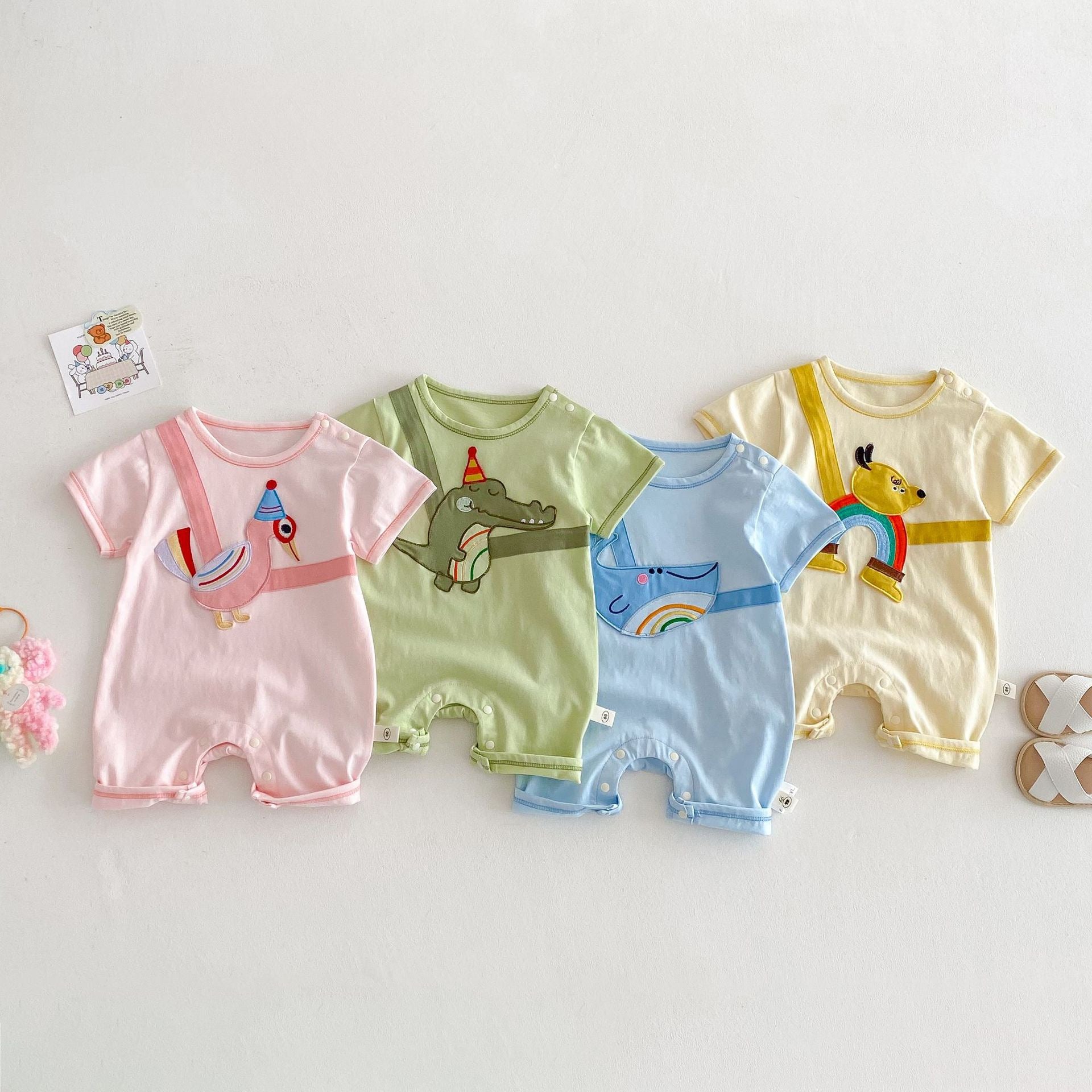 Baby Cotton Short Sleeve Romper