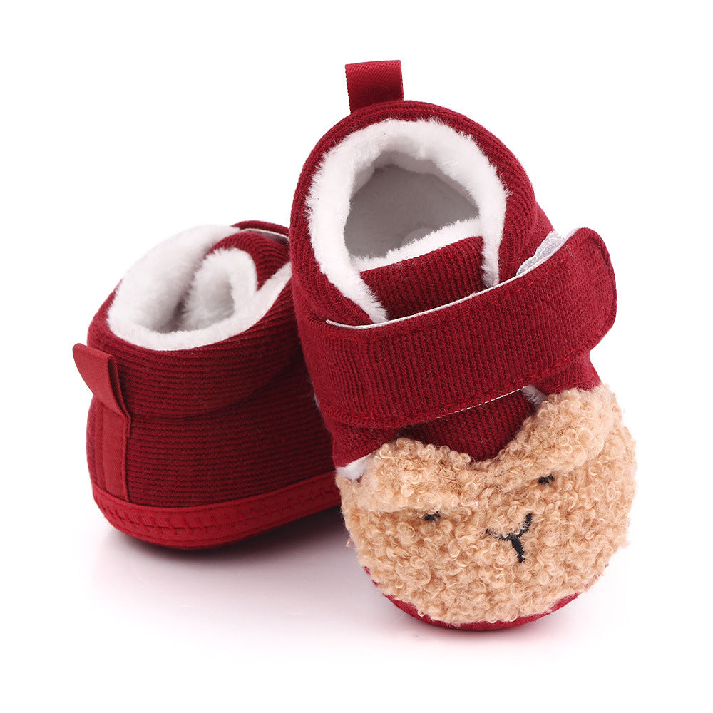 Scarpe in velluto per bambini con animali