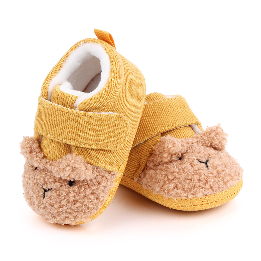 Scarpe in velluto per bambini con animali
