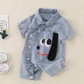 Mono vaquero infantil con diseño de cachorro