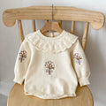Bodysuit de punto floral para bebé