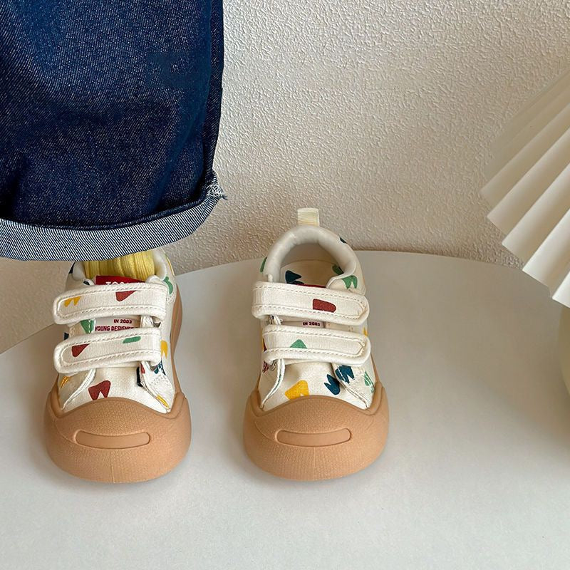 Sneakers da bambino con doppio strappo