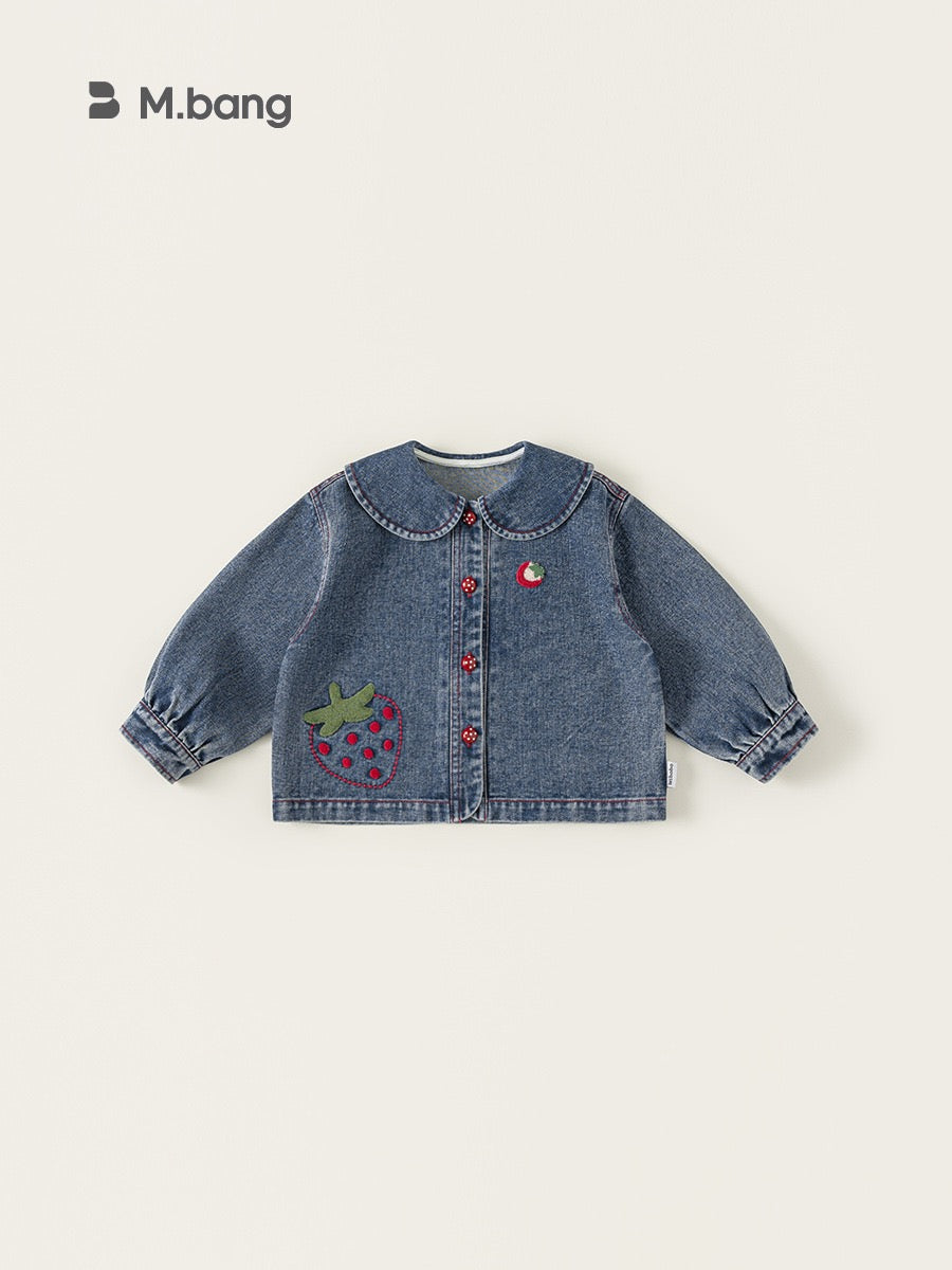 Girls' Cartoon Denim Jacket