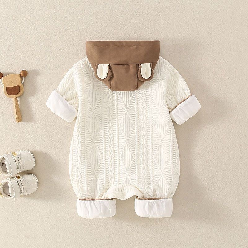 Children's Winter Onesie with Teddy Bear Design
