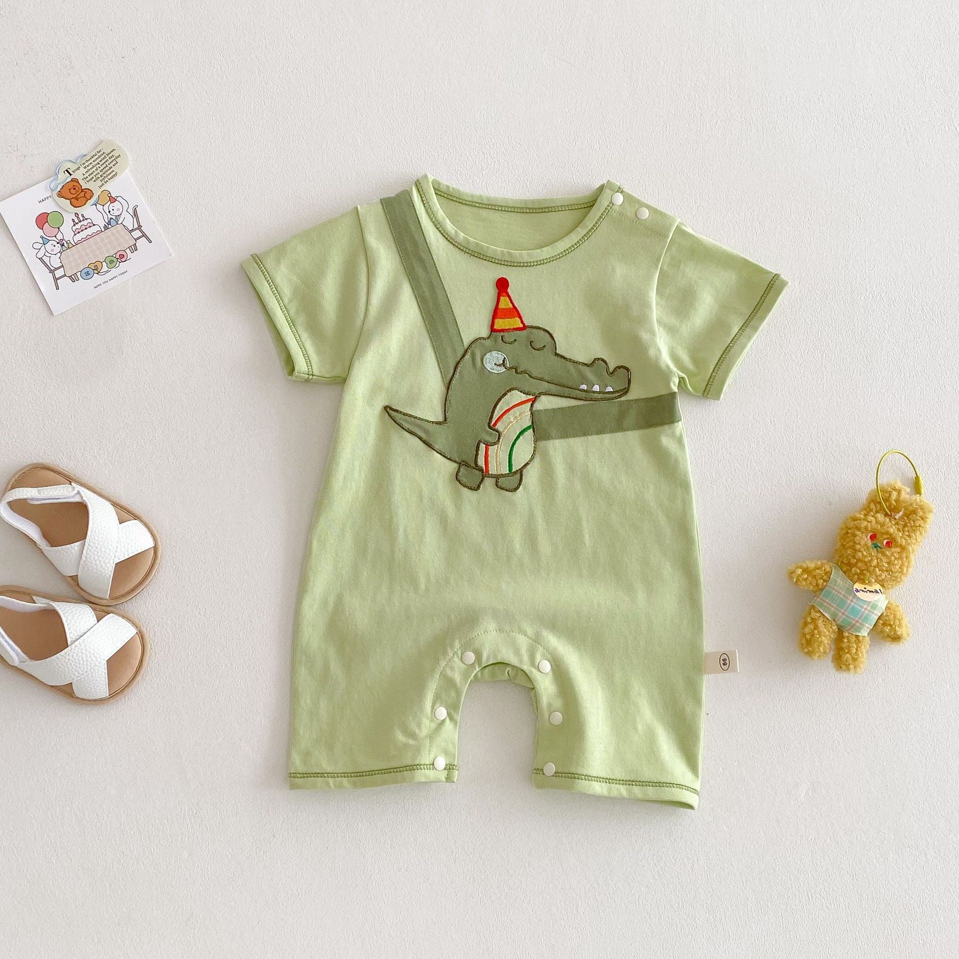 Baby Cotton Short Sleeve Romper