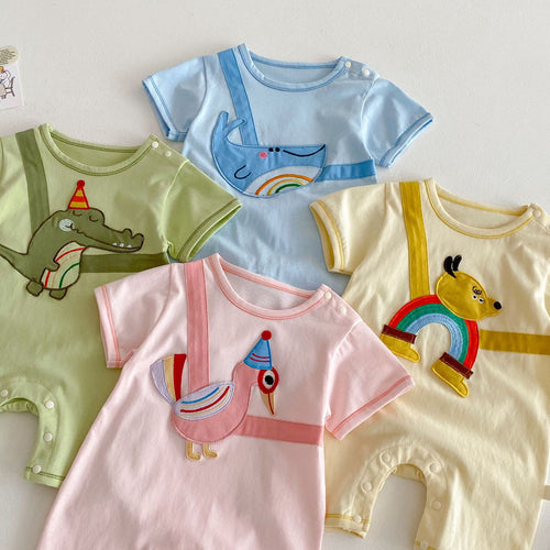 Baby Cotton Short Sleeve Romper