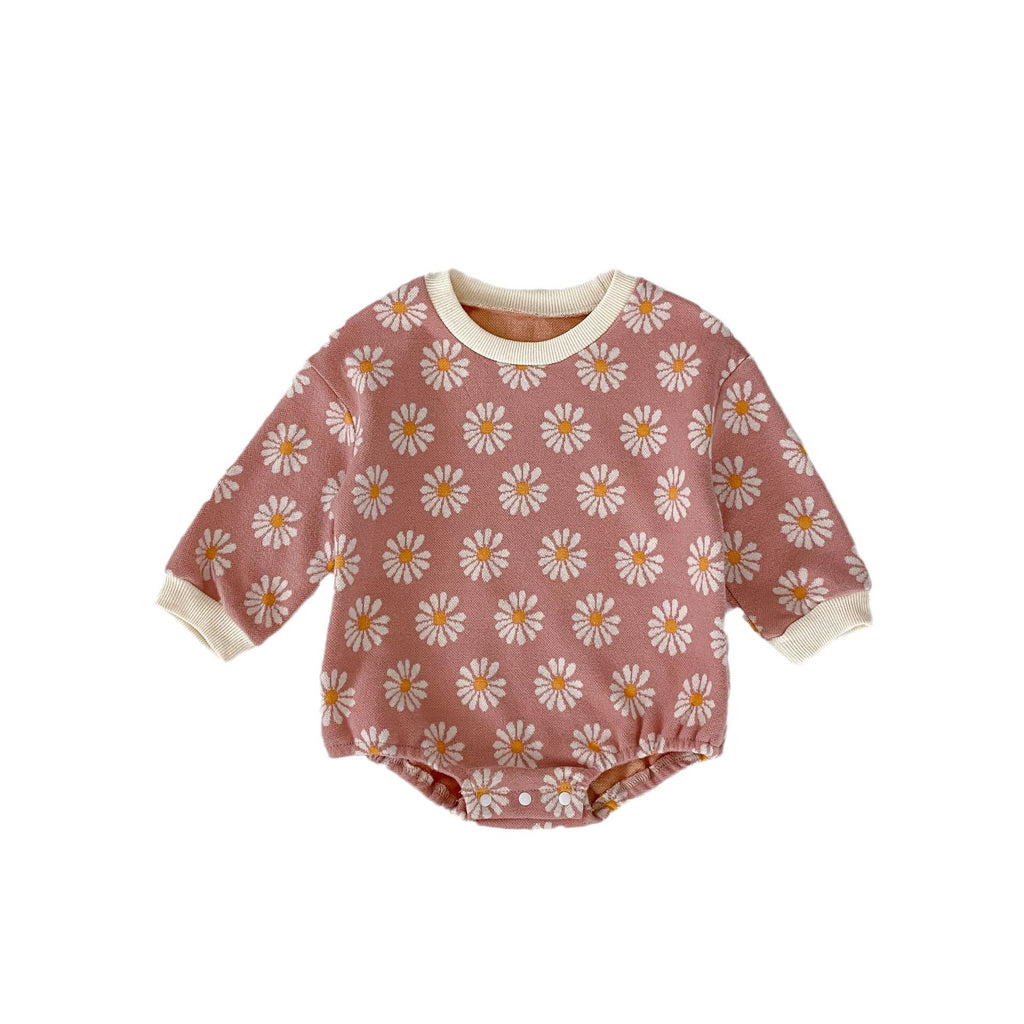 Girls' Bodysuit with Flowers