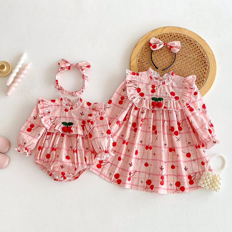 Baby Girl Sister Matching Clothes Newborn Toddler Infant Bodysuit
