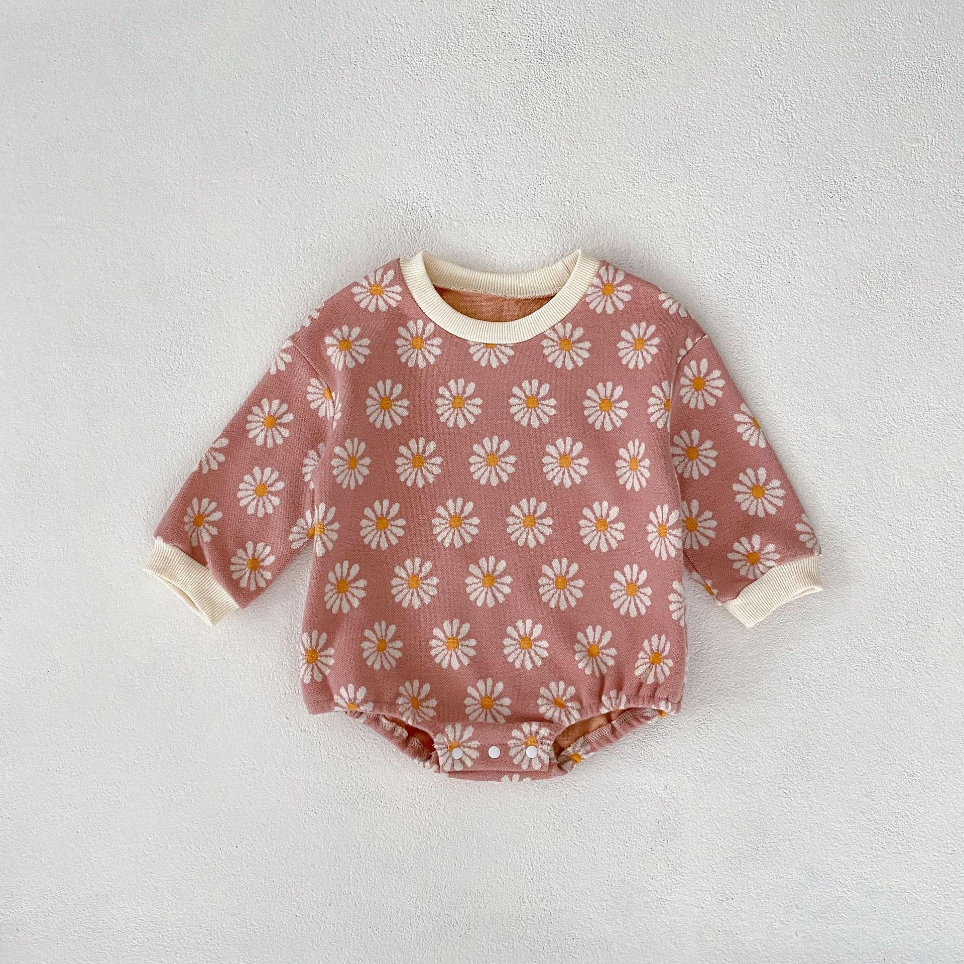 Girls' Bodysuit with Flowers