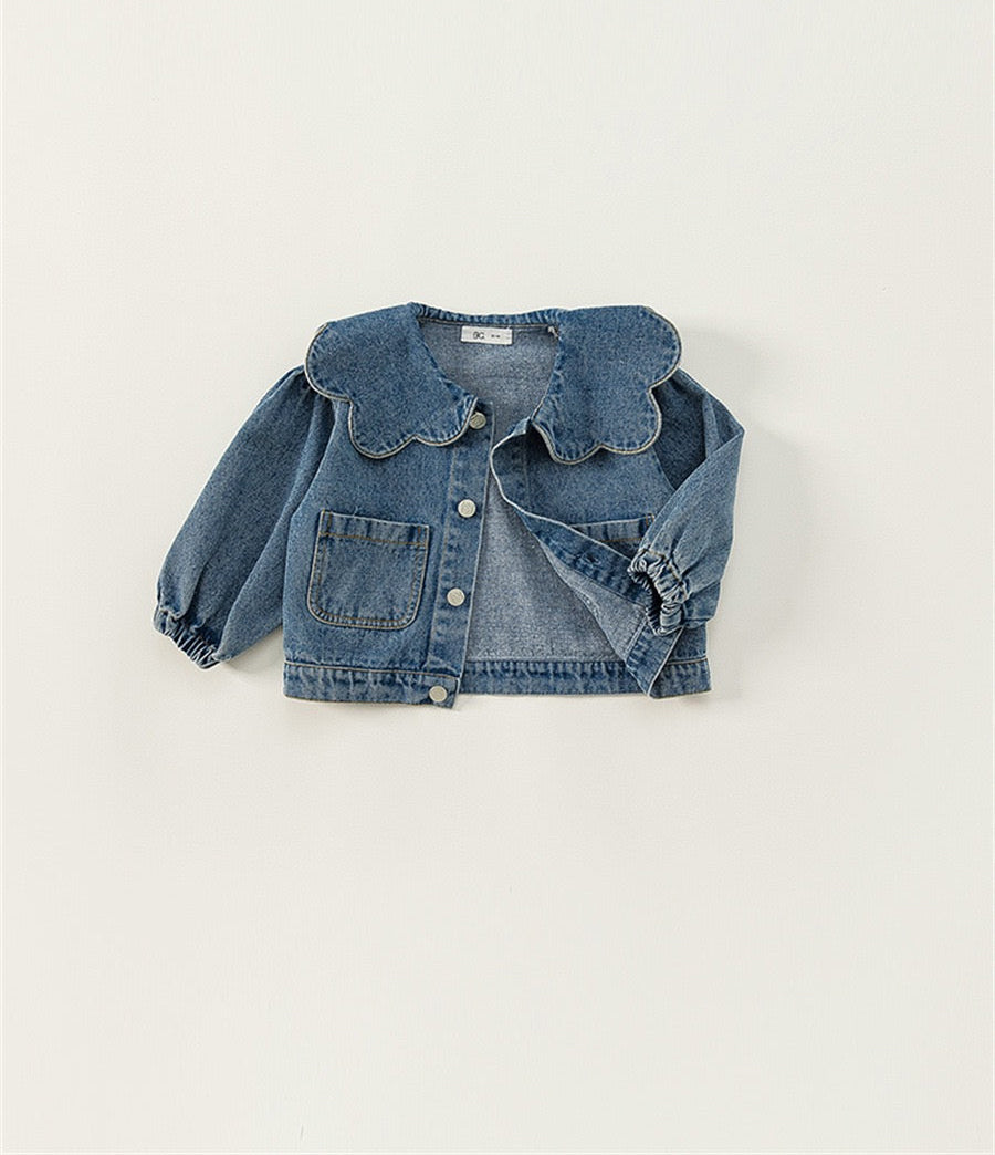 Girls' Denim Jacket Kids Outerwear Coat