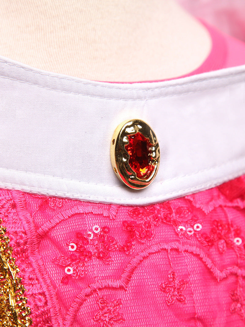 Enchanted Pink Party Dress with Accessories