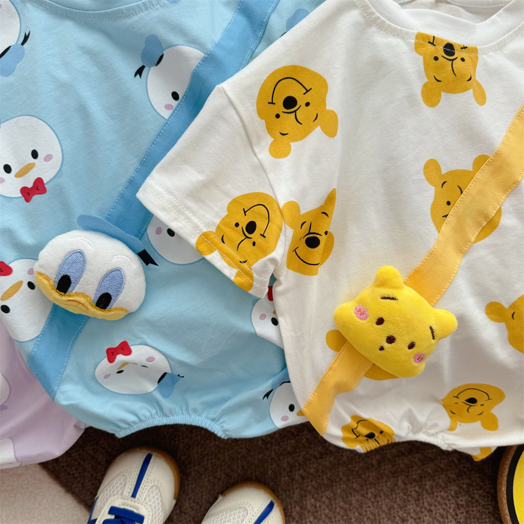 Baby Bodysuit with Animal Print