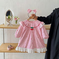 Vestito da principessa per bambine, tutina in cotone a maniche lunghe per neonata