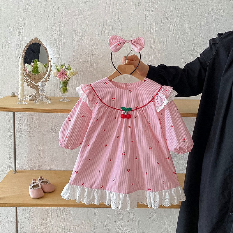 Kids Princess Dresses Long Sleeved Cotton Baby Girl Romper