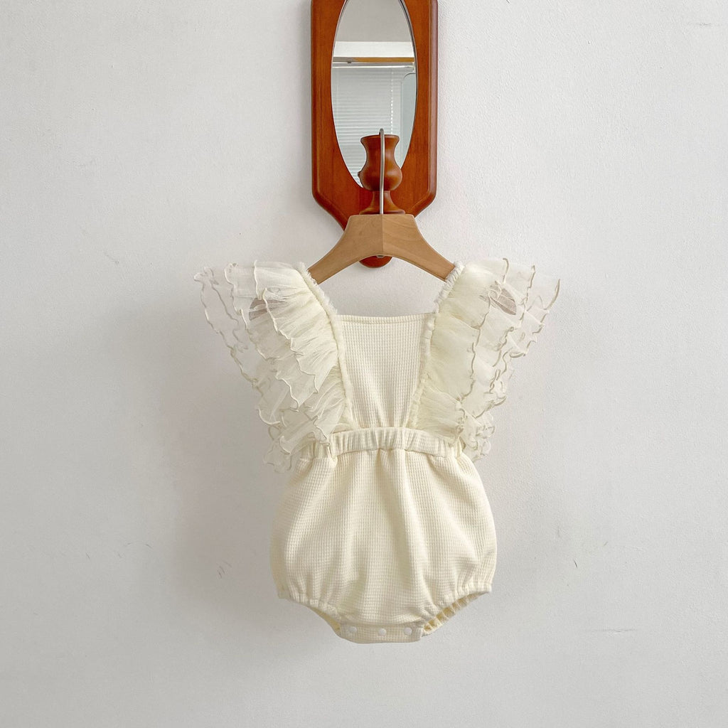 Baby Bodysuit with Tulle Sleeves