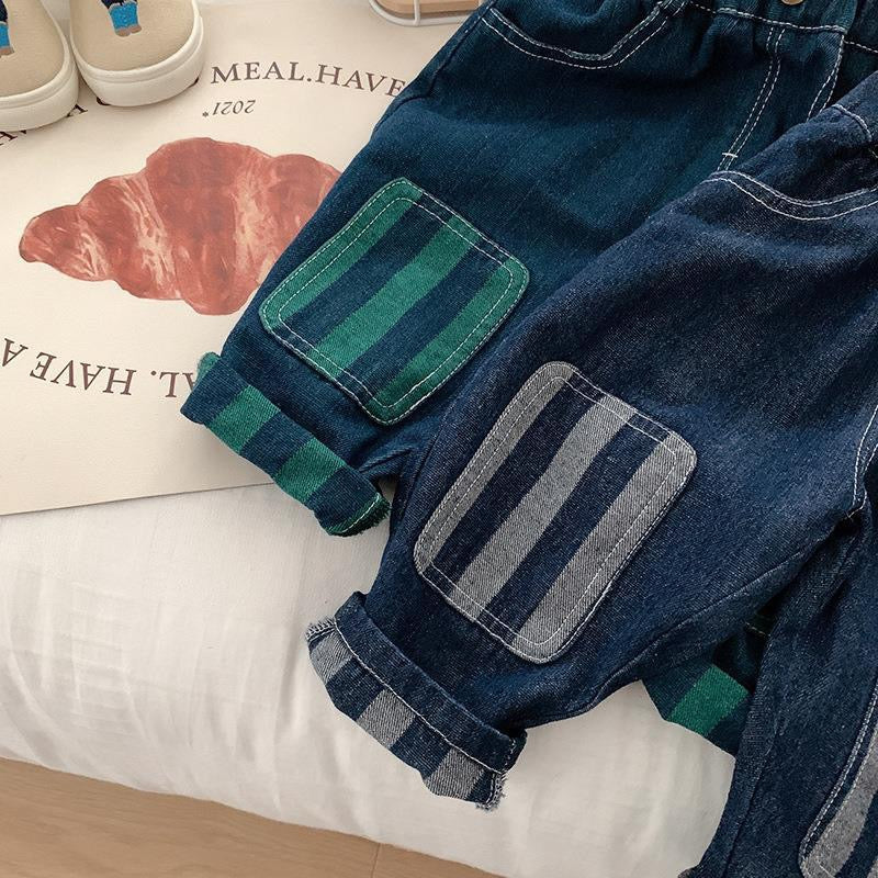 Children's Blue Striped Pants