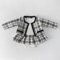 Baby Girl Plaid Coat Tutu Dress