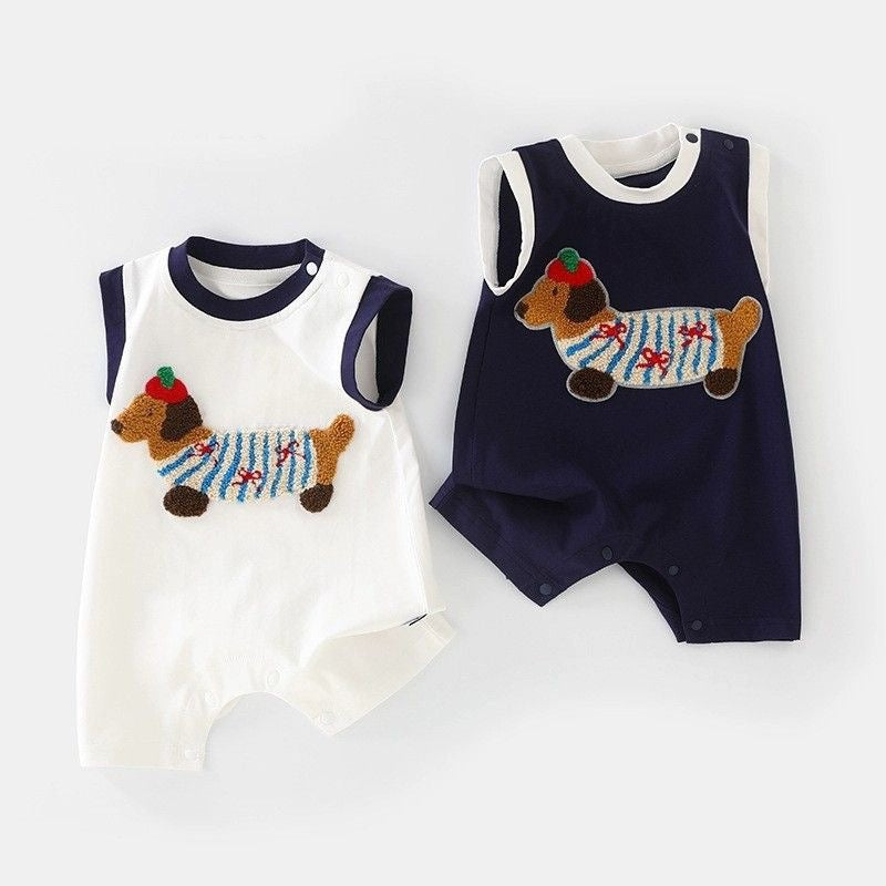 Baby Onesie with Puppy Design