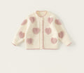 Knitted Cardigan with Hearts