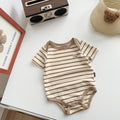 Baby Bodysuit with Teddy Bear Stripes