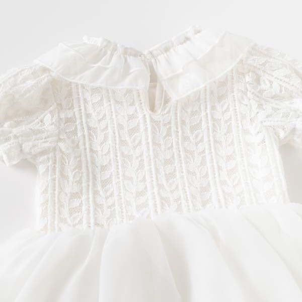 Lace Baby Romper Bodysuit Layered Tulle Cake Princess Dress