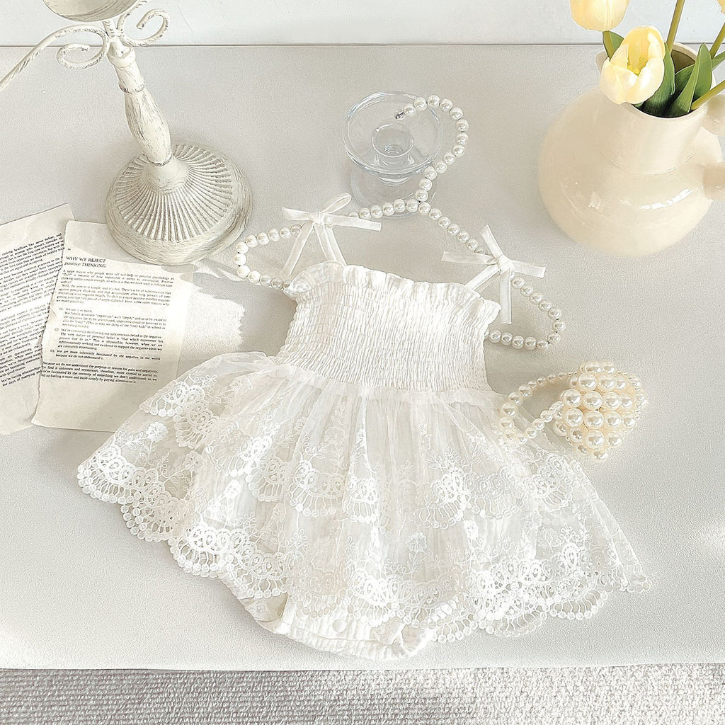 White Lace Baby Bodysuit