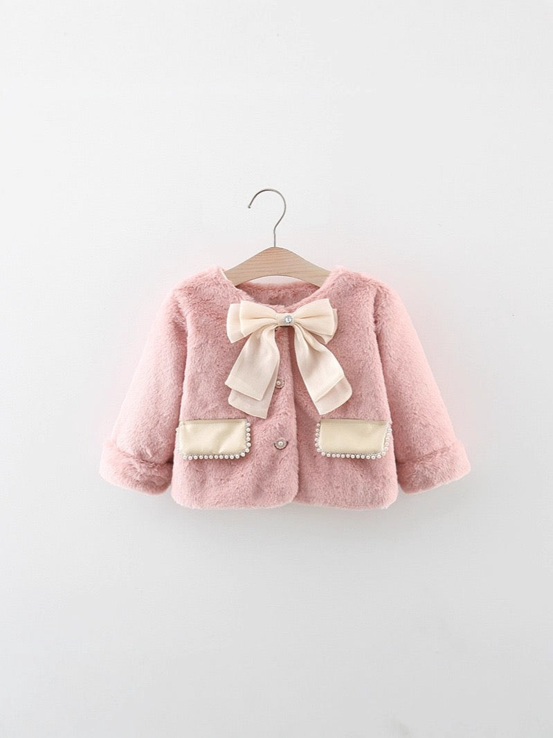 Children's Winter Coat with Bow