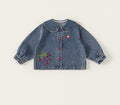 Girls' Cartoon Denim Jacket