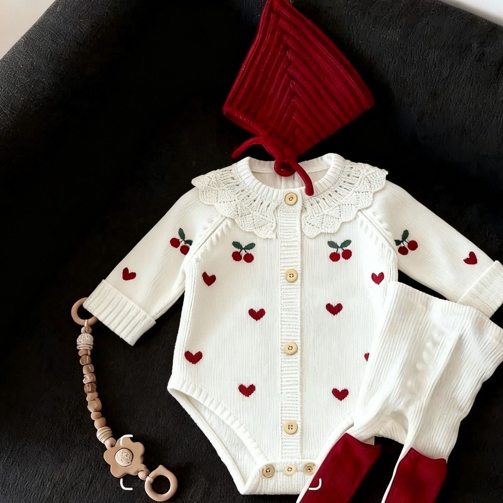 Love Cherry Knit Set