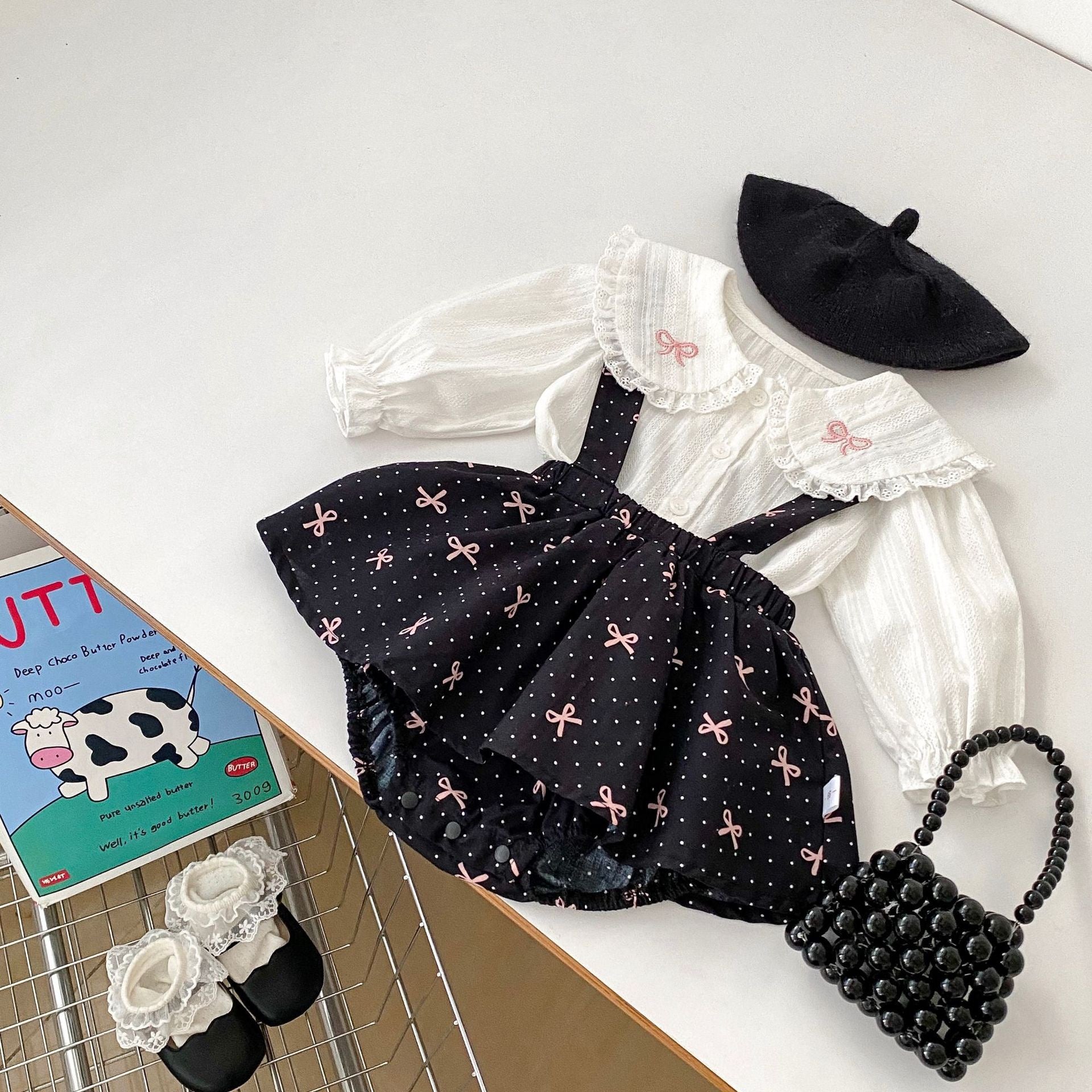 Children's Overalls with Bows