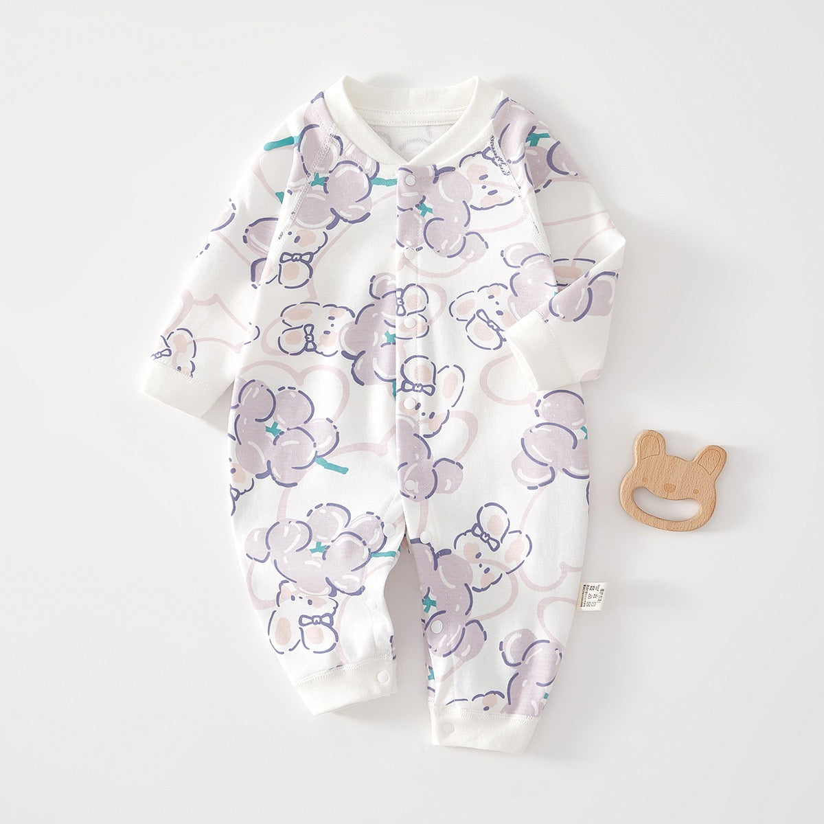 Baby Apple Pattern Cotton Romper